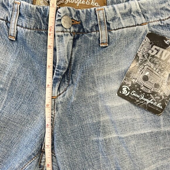(21) 5ive Jungle & Co Women's Jean Shorts - Picture 5 of 8